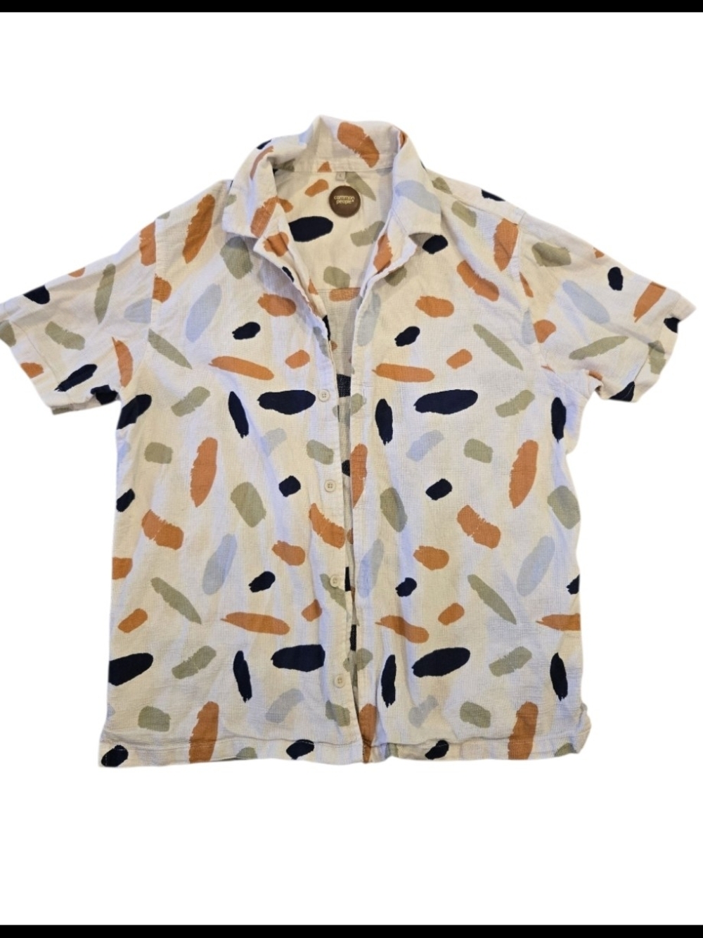 Common People Men's Large Hawaii Shirt in ivory Large